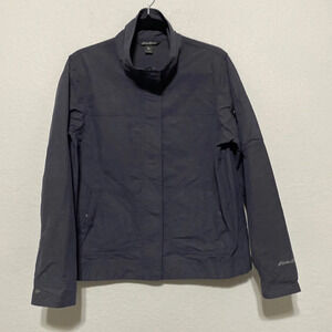 Eddie Bauer Gorpcore Y2K Dark Gray Outdoor Bomber Jacket Women's Size Large